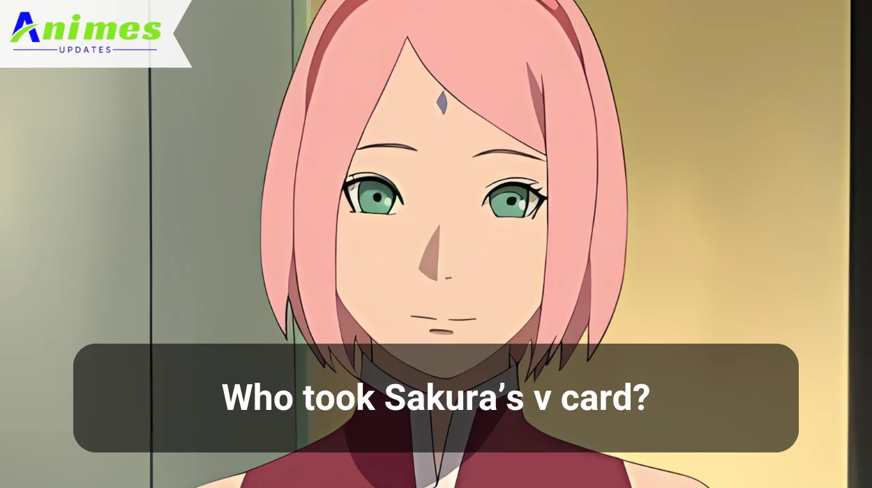 Who took Sakura’s v card?