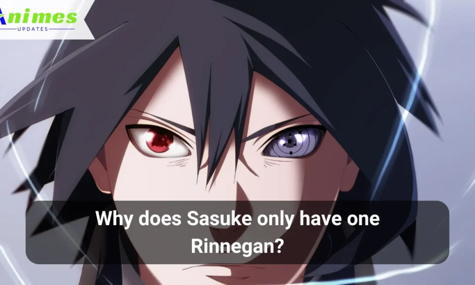 Why does Sasuke only have one Rinnegan